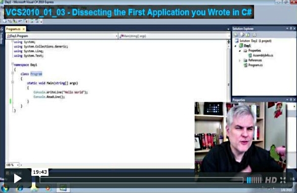 Dissecting the First Application You Wrote in C#