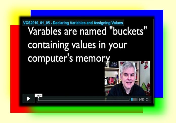Declaring Variables and Assigning Values by Bob Tabor