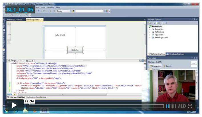 LearnVisualStudio.NET Free Preview: Silverlight Tools in Visual Studio IDE