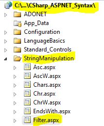 CS Syntax String Manipulation Filter