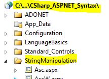 CS Syntax String Manipulation ToUpper
