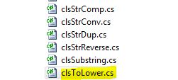 CS Syntax String Manipulation ToLower