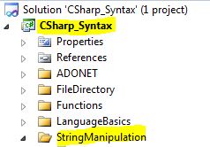 C-Sharp Syntax StringManipulation Space