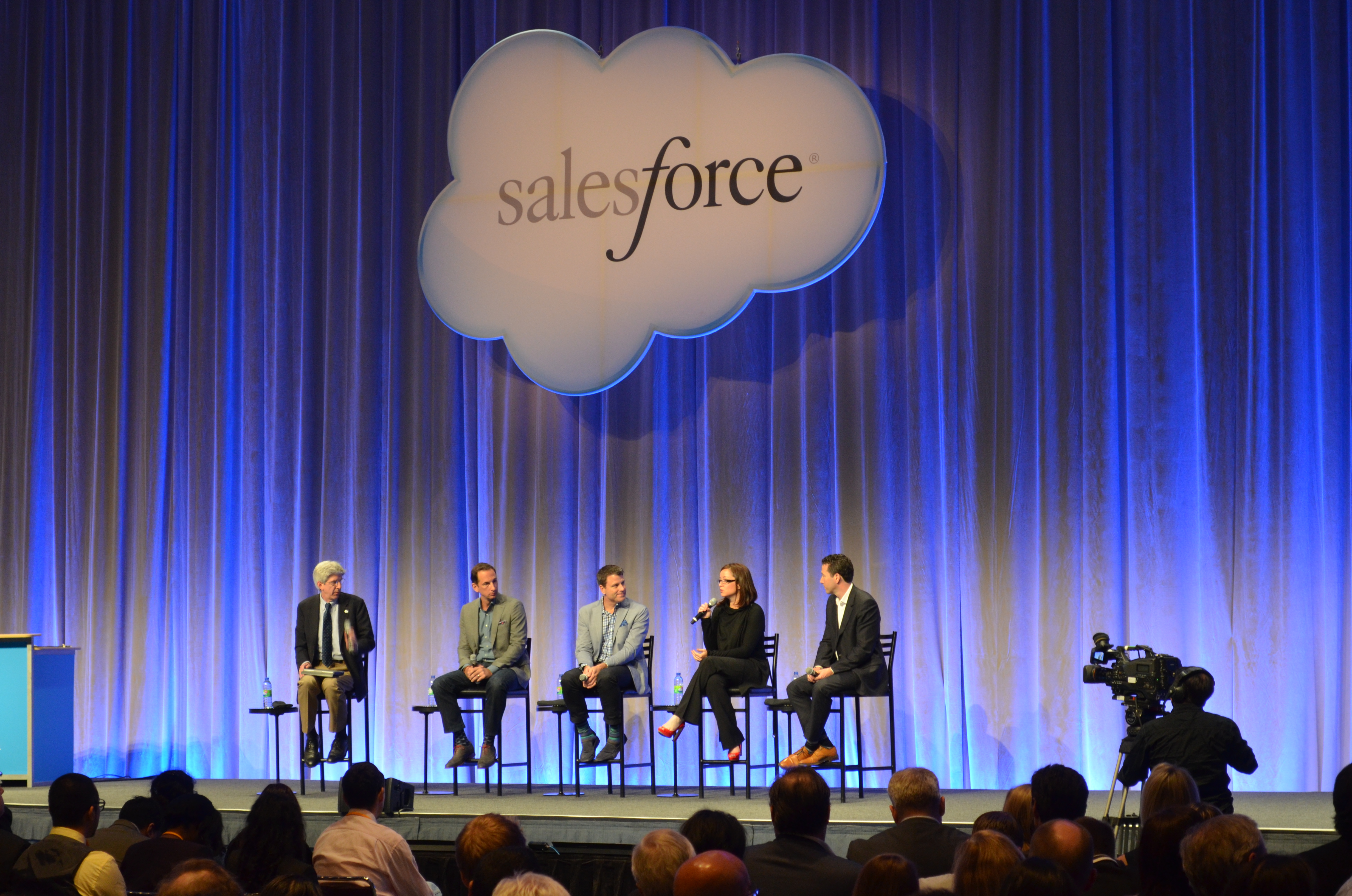A discussion panel at Salesforce