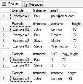 SQL Select Example