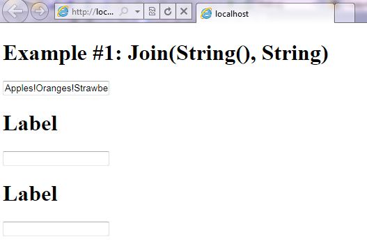 VB.NET Syntax StringManipulation Join screenshot
