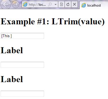 VB.NET Syntax StringManipulation LTrim screenshot