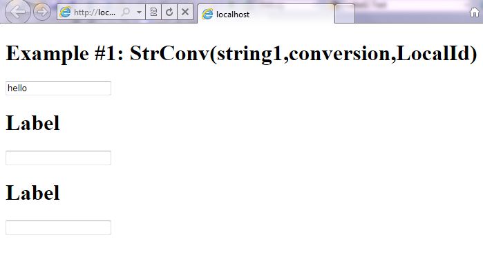 VB.NET Syntax StringManipulation StrConv screenshot