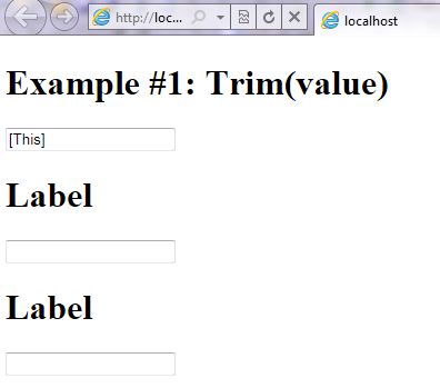VB.NET Syntax StringManipulation Trim screenshot